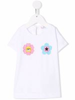 Chiara Ferragni Kids t-shirt à fleurs - Blanc - thumbnail