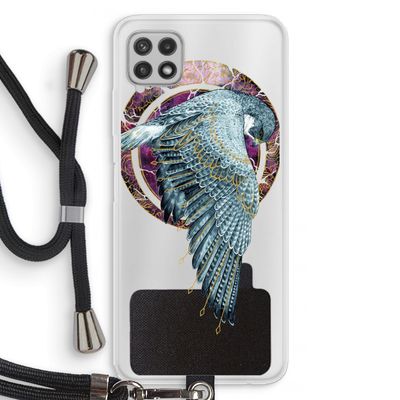 Golden Falcon: Samsung Galaxy A22 4G Transparant Hoesje met koord