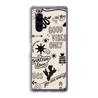 Good vibes: Sony Xperia 5 Transparant Hoesje
