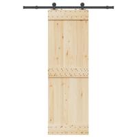VidaXL Doos met onderdelen voor schuifdeur 152,5 cm staal zwart