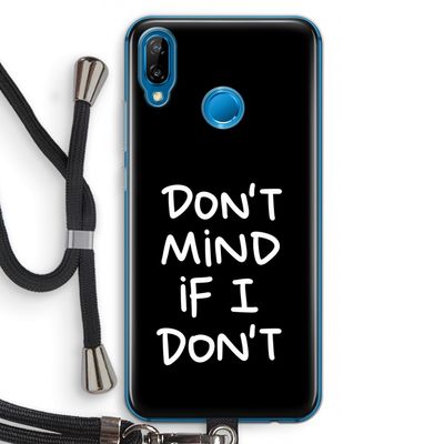 Don't Mind: Huawei P20 Lite Transparant Hoesje met koord