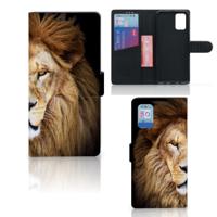 Samsung Galaxy A02s | M02s | Telefoonhoesje | Met pasjeshouder | Leeuw