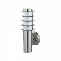 LED Tuinverlichting - Wandlamp Buiten - Nalid 2 - E27 Fitting - Rond - RVS - Philips - CorePro Lustre 827 P45 FR - 4W - - thumbnail