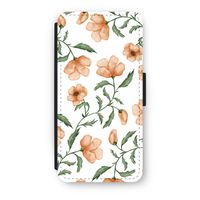 Peachy flowers: iPhone SE 2020 Flip Hoesje