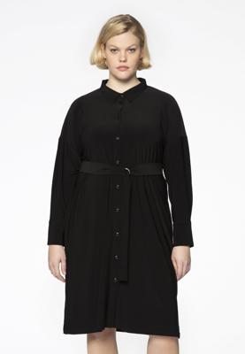 Yoek Blouse-jurk | Zwart | Maat 50/52