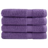 VidaXL Saunadoeken solund 4 st 600 g/m² 80x200 cm paars VidaXL Saunadoeken solund 4 st 600 g/m² 80x200 cm paars