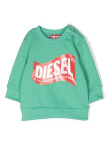 Diesel Kids sweat à logo imprimé - Vert