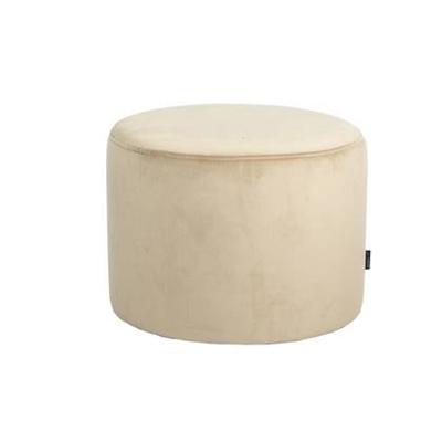 Bronx71 Velvet poef Anna beige