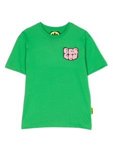 BARROW t-shirt en coton à imprimé smiley - Vert