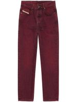 Diesel jean droit à taille haute - Rouge