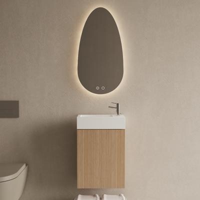 Toiletmeubel Set Gliss Design Riga Licht Eiken Japandi Fontein Glans Wit Toiletmeubel Set Gliss Design Riga Licht Eiken Japandi Fontein Glans Wit