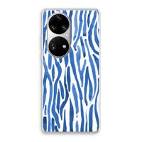 Blauwe nerven: Huawei P50 Pro Transparant Hoesje Blauwe nerven: Huawei P50 Pro Transparant Hoesje