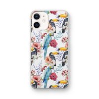 Bloemen tukan: iPhone 12 mini Transparant Hoesje