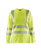 Blaklader 34851013 Dames T-shirt lange mouw High Vis - thumbnail