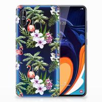 Samsung Galaxy A60 TPU Hoesje Flamingo Palms