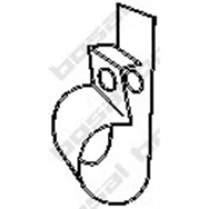 Houder, uitlaatsysteem 251228