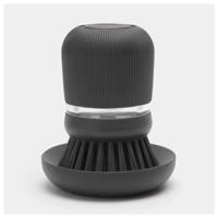 Brabantia afwasborstel+reservoir d.grijs