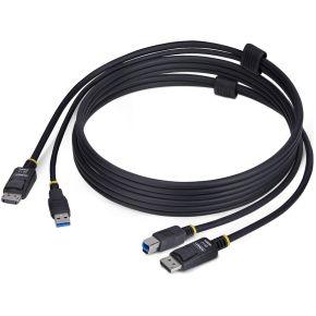 StarTech.com 1,8m DisplayPort en USB KVM Kabel, 5Gbps, 4K 60Hz, HDR10, DP 1.2 en USB Combo Kabel voo
