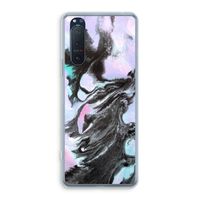 Pastel zwart: Sony Xperia 5 II Transparant Hoesje