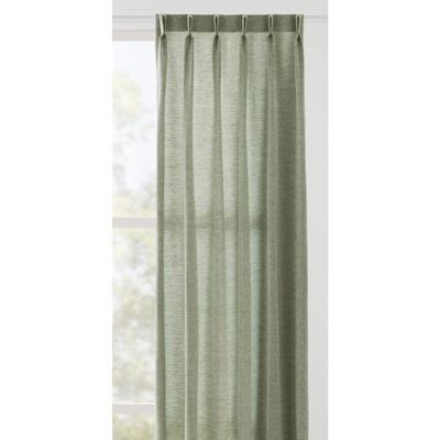 Leen Bakker - Gordijnstof Lilly Lichtdoorlatend - Groen - Polyester - Crème - B140 Cm