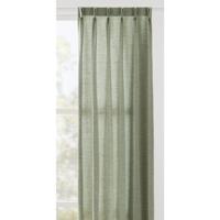 Leen Bakker - Gordijnstof Lilly Lichtdoorlatend - Groen - Polyester - Crème - B140 Cm