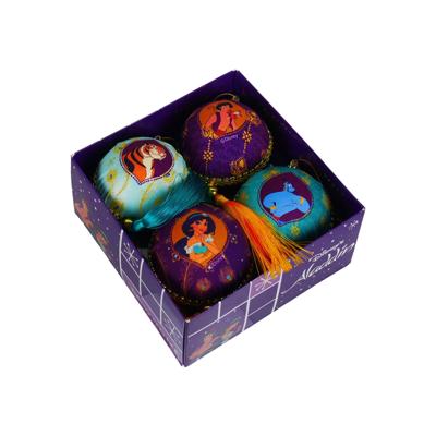 Box kerstbal plastic 75mm alladin 4st II - Kurt s adler