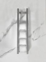 Handdoek rek Wiesbaden Loft | 50 cm | Wandmontage | Staal | Vierkant | Rvs look