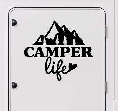 camper life caravan sticker