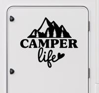 camper life caravan sticker