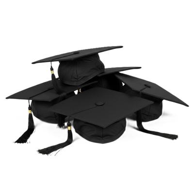 Boland Afstudeer hoed/muts geslaagd - 8x - zwart - voor volwassenen - Examen diploma Boland Afstudeer hoed/muts geslaagd - 8x - zwart - voor volwassenen - Examen diploma