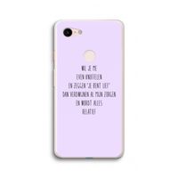 Relatief: Google Pixel 3 XL Transparant Hoesje