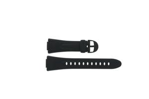 Horlogeband Casio W42H-1AV / W43H / 10040373 Kunststof/Plastic Zwart 14mm
