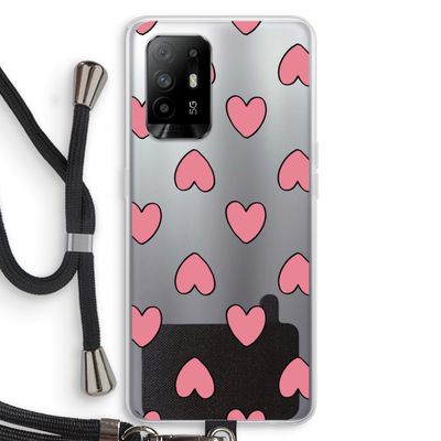 Ondersteboven verliefd: Oppo A95 5G Transparant Hoesje met koord