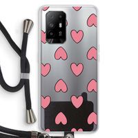Ondersteboven verliefd: Oppo A95 5G Transparant Hoesje met koord