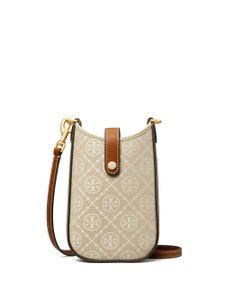 Tory Burch pochette pour smartphone monogrammée à lanière - Tons neutres