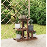 VidaXL Plantenstandaard 58x25x51 cm massief vurenhout