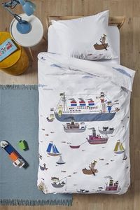 Beddinghouse Beddinghouse x Fiep Amsterdam Bootje varen  Multi 120x150 cm