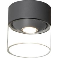 Konstsmide 7883-370 Varese Buitenplafondlamp LED 6 W Energielabel: G (A - G) Antraciet, Antraciet (mat)