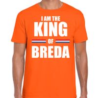 I am the King of Breda Koningsdag t-shirt oranje voor heren - thumbnail