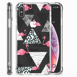 Apple iPhone X | Xs Case Anti-shock Flamingo Triangle