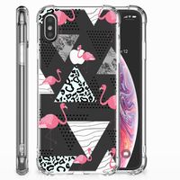 Apple iPhone X | Xs Case Anti-shock Flamingo Triangle - thumbnail