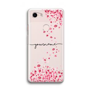 Hartjes en kusjes: Google Pixel 3 Transparant Hoesje