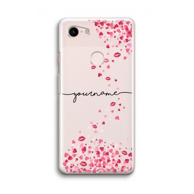 Hartjes en kusjes: Google Pixel 3 Transparant Hoesje