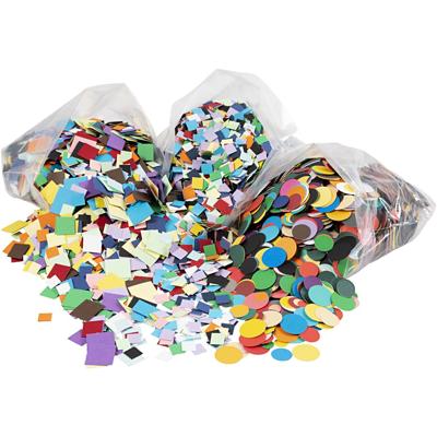 Creativ Company Karton mozaiek, afm 10+15+20 mm, ca. 80000 stuk, diverse kleuren, 8x180 gr/ 1 doos