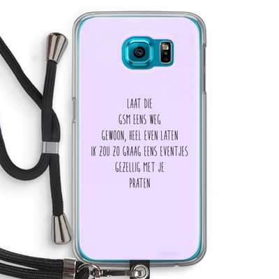 GSM: Samsung Galaxy S6 Transparant Hoesje met koord