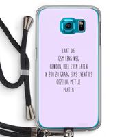 GSM: Samsung Galaxy S6 Transparant Hoesje met koord