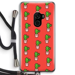 Mini cactus: Xiaomi Mi Mix 2 Transparant Hoesje met koord