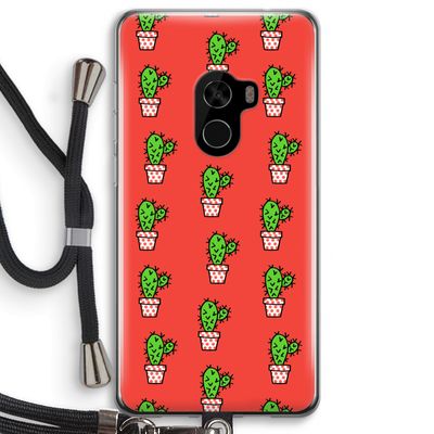 Mini cactus: Xiaomi Mi Mix 2 Transparant Hoesje met koord