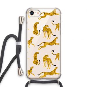 Luipaard: iPhone 7 Transparant Hoesje met koord