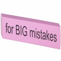 XXL Big Mistake gum 14 x 4,5 cm roze